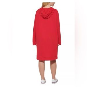 Tommy Color block hoodie sweatshirt dress